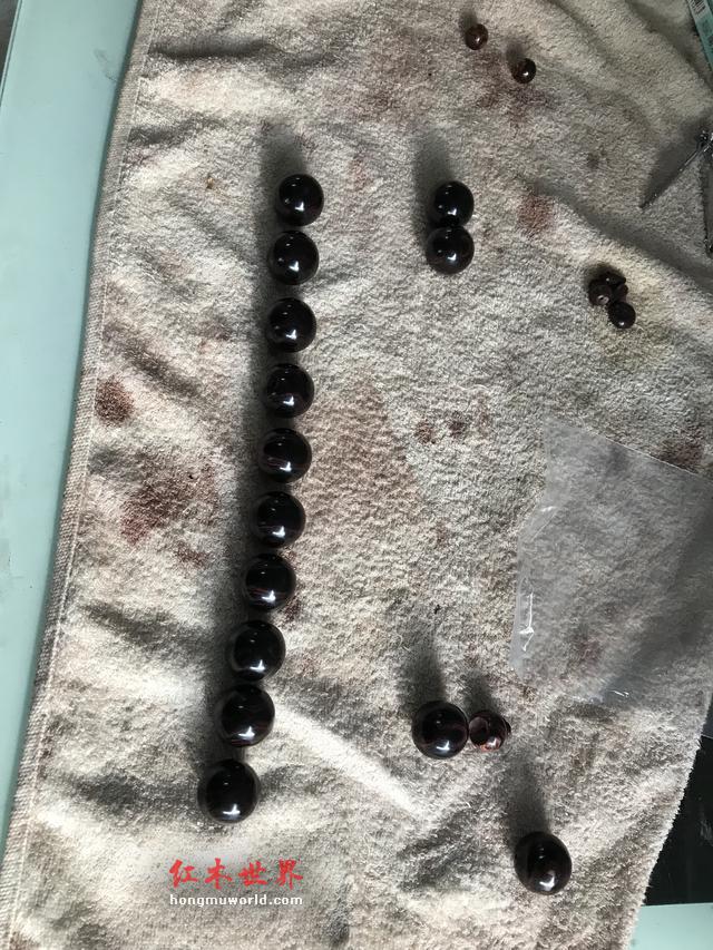 福利篇：一条极品海南黄花梨手串的加工过程-9