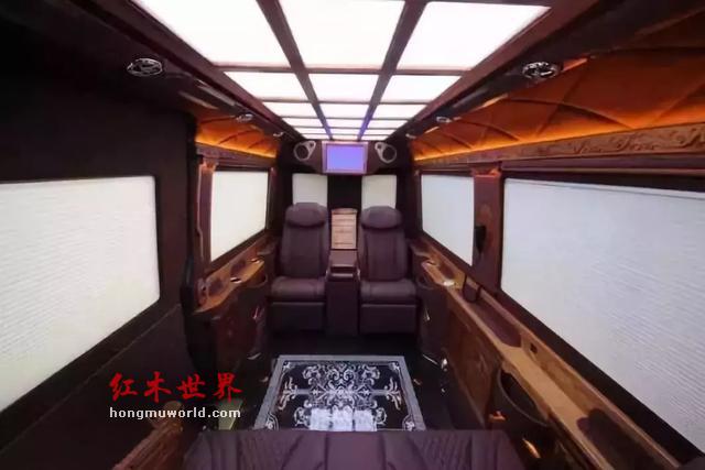 红木豪车你见过没？全缅甸花梨内饰 精美奢华！-6