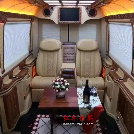 红木豪车你见过没？全缅甸花梨内饰 精美奢华！-1