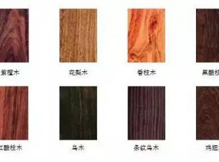 科普红木知识又来了，图解红木八大类