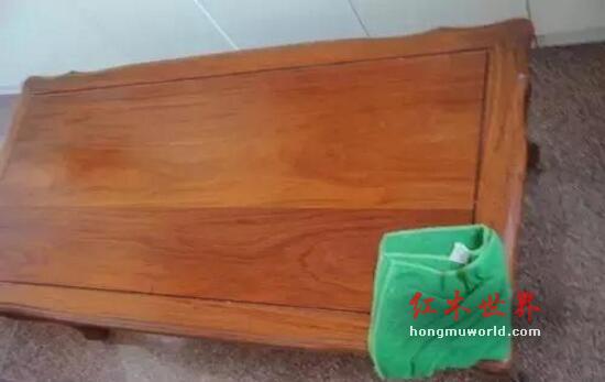 手把手教你给红木家具做烫蜡保养-3