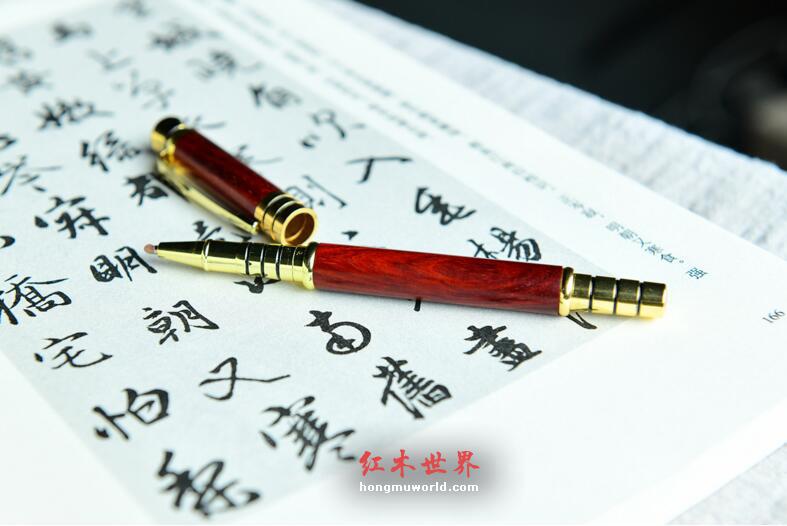 办公用品印度小叶紫檀钢笔-5