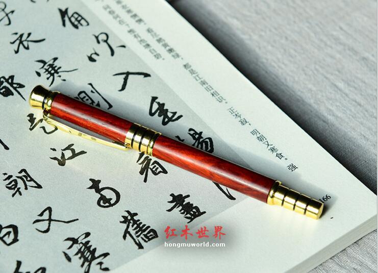 办公用品印度小叶紫檀钢笔-4